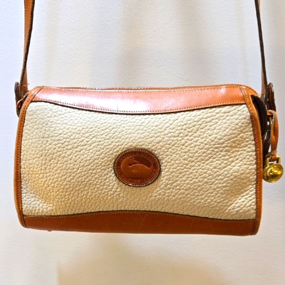Dooney & Bourke - Vintage Leather Cream and Tan